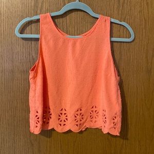 Coral Popcorn Tank Top